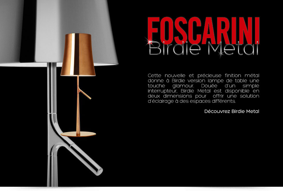 Lampe de table Birdie Metal de Foscarini
