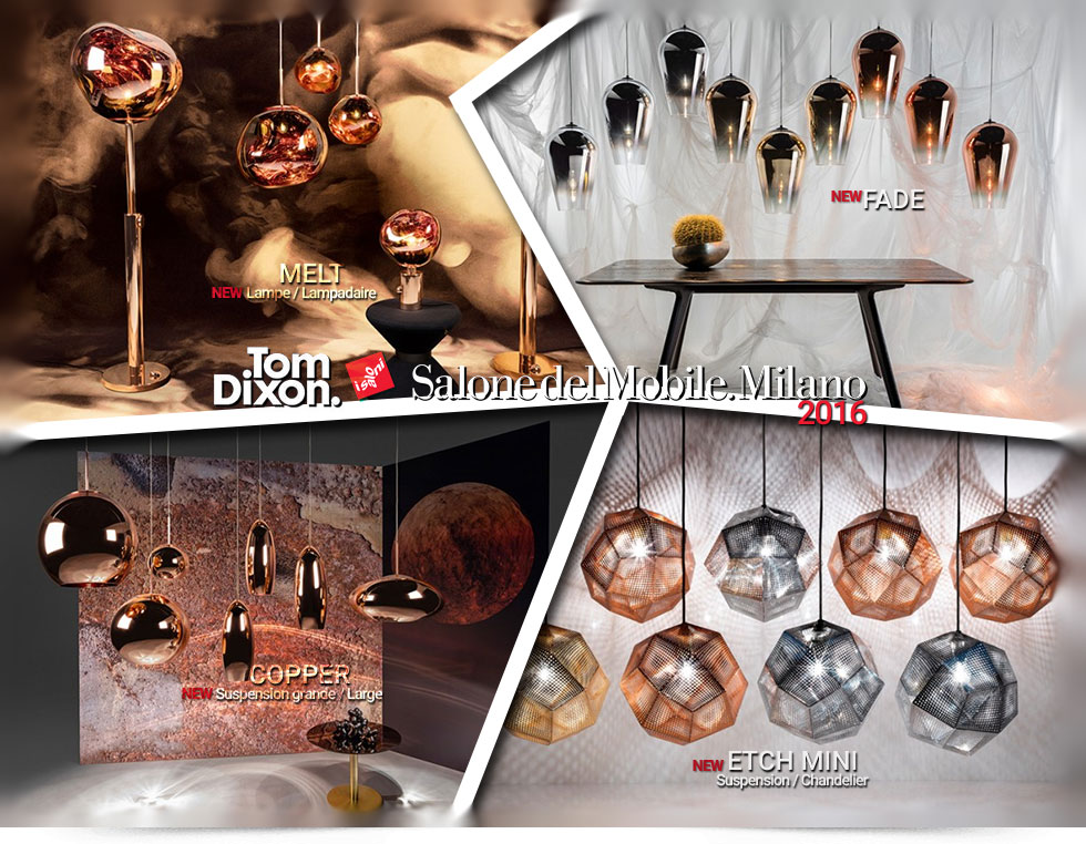 Nouveaux luminaires Tom Dixon 2016