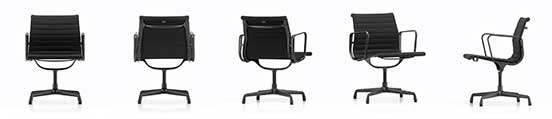 Eames aluminium Chair EA 108 Noir