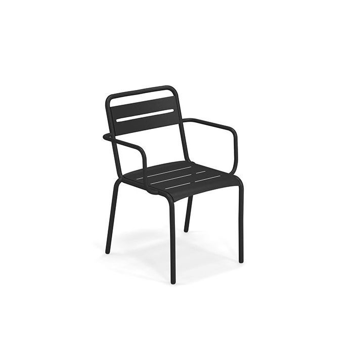 Star Fauteuil en aluminium - Noir (Outlet)
