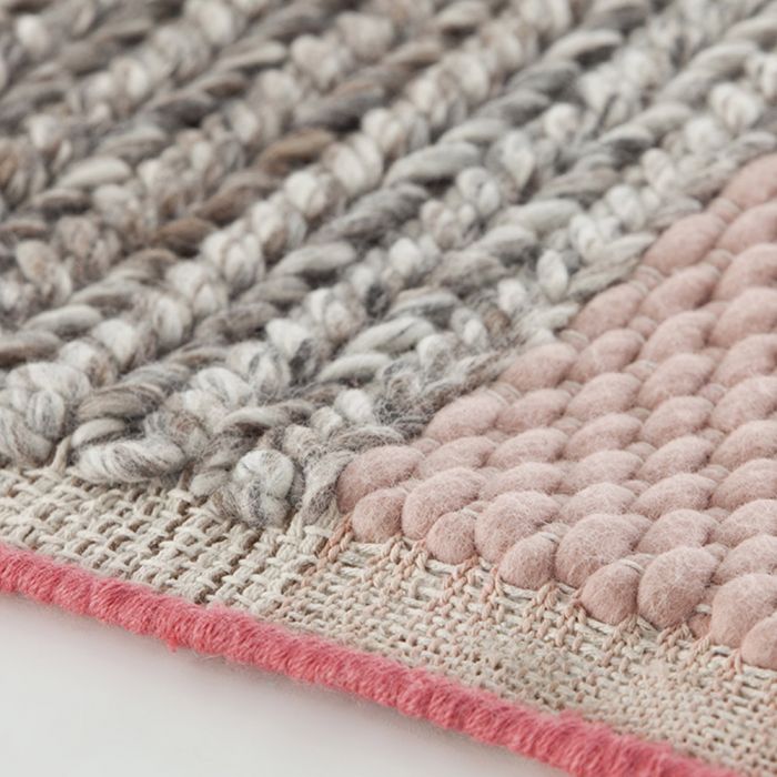 ラグ◆MANGAS マンガス◆Space Plait Square(2404A) GAN | Mangas Space Collection: Square Plait Ivory Rug