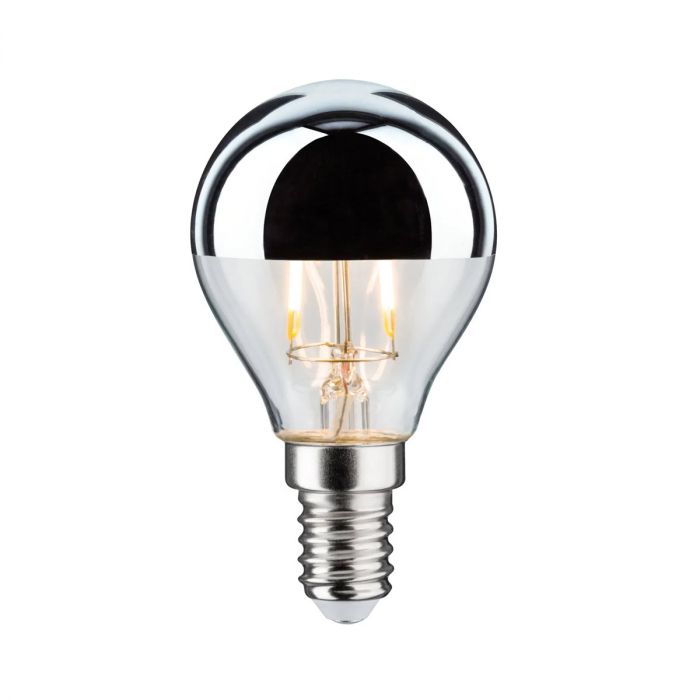 Ampoule LED Sphérique E14 Calotte Argentée 2.6W 2700K Non Dimmable