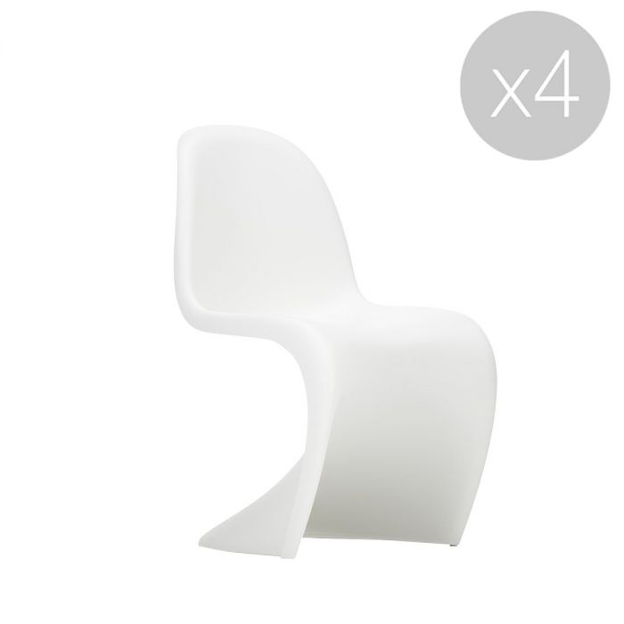 Panton Chair - blanc (lot de 4)