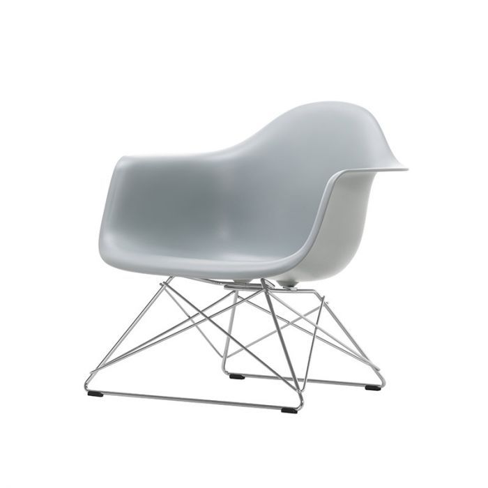 Eames Armchair LAR - Chrome / Gris clair (Outlet)
