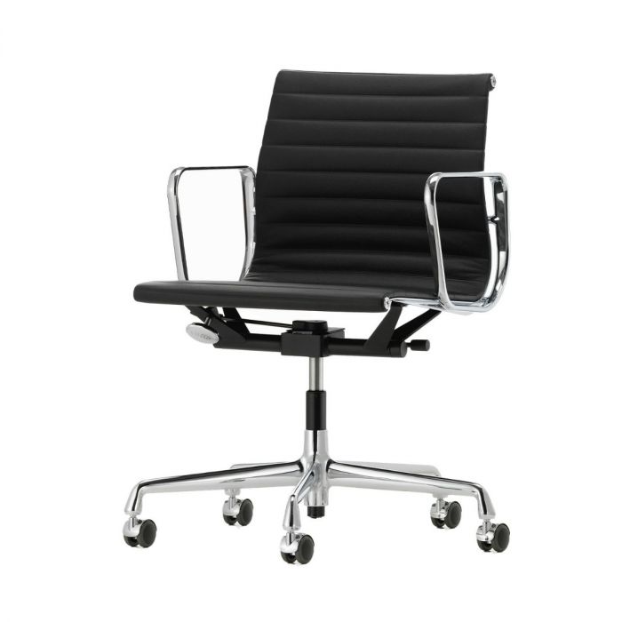 Aluminium EA 117 - Cuir noir L50 (Outlet)