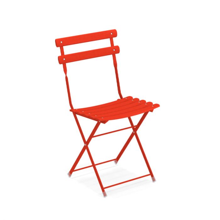 Chaise pliable Arc en Ciel - Rouge écarlate