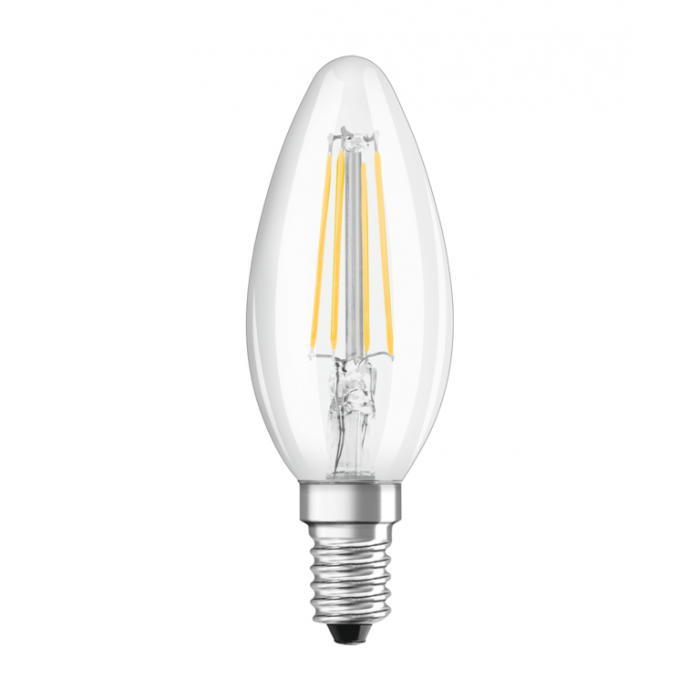 Ampoule LED Flamme claire E14 3.4W Equivalence Halo 40W 2700K Dimmable