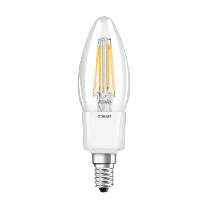 Ampoule LED Flamme Claire  E14 5.5W Equivalence Halo 60W 2700K Dimmable