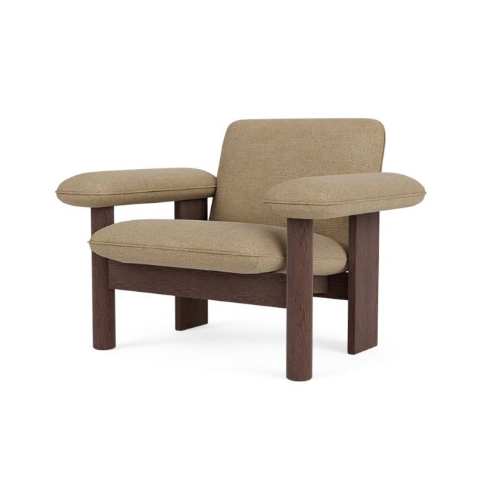 Brasilia - Lounge chair avec dossier bas textile