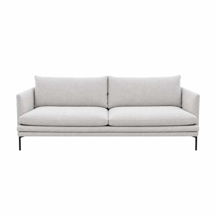 Canapé William 224 cm - Tissu Tocco Cat 30 31003 / Piétement Noir (Outlet)
