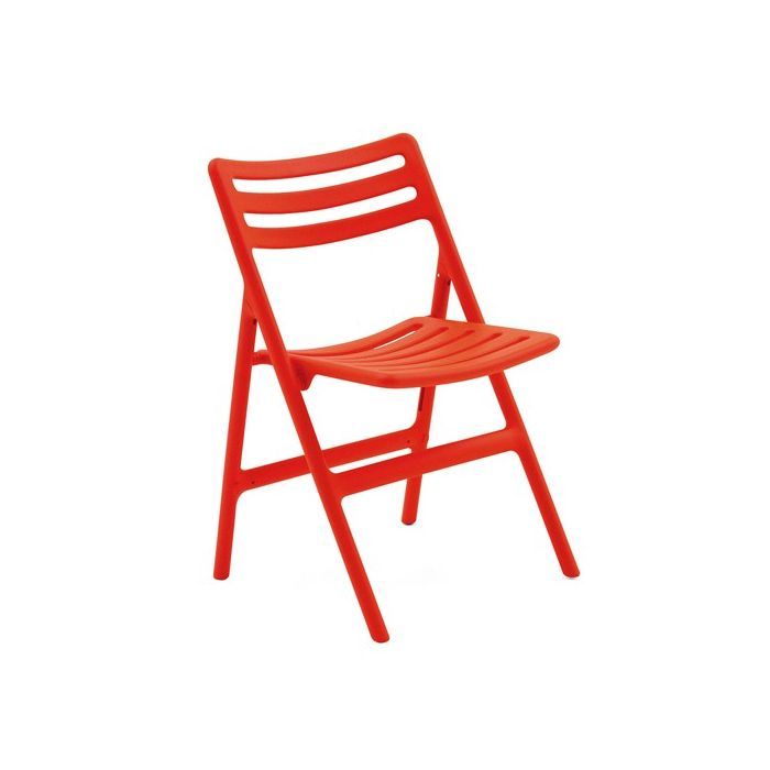 Air-chair pliante orange (lot de 2) - sans accoudoirs