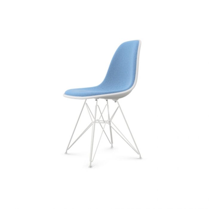 Eames Chaise DSR blanche - bleu/ivoire Hopsak