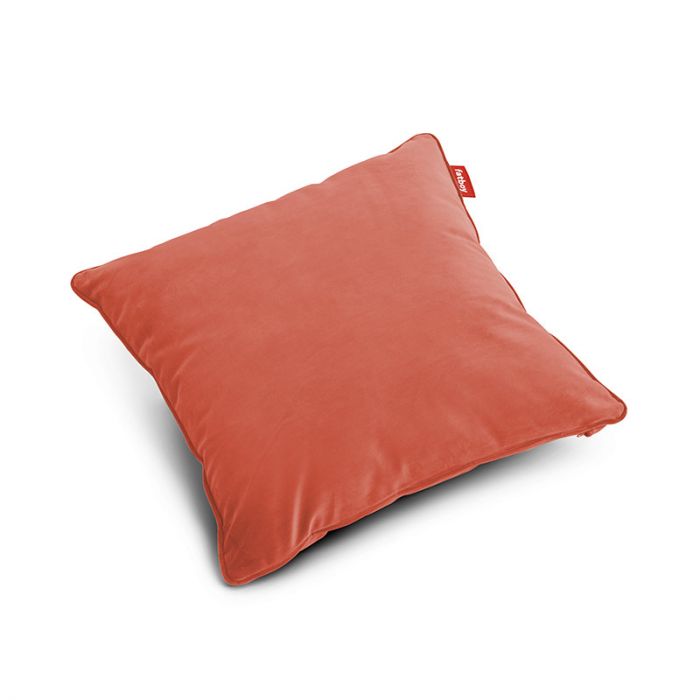Square Pillow Velvet Recyclé - Rhubarb