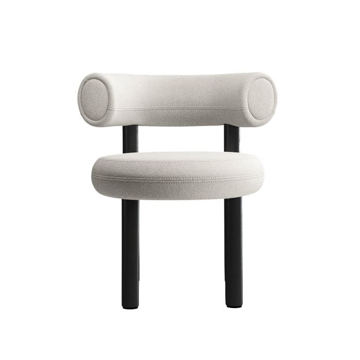 Fat Chaise de salle à manger - Pieds bois