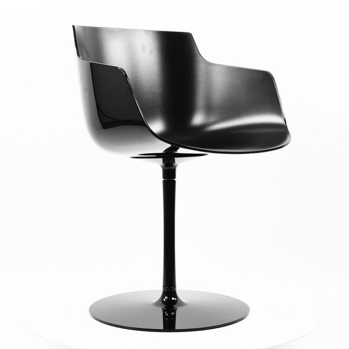 Flow Slim fauteuil pivotant - Noir (Outlet)