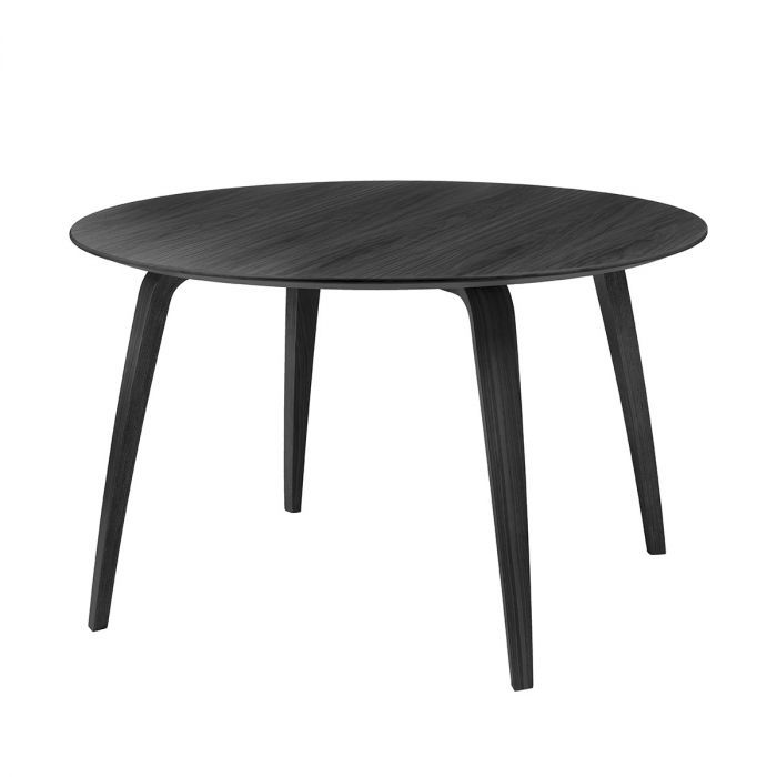 Gubi Dining table - Ronde - Frêne Noir (Outlet)