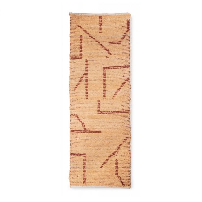 Hand woven cotton runner - Tapis