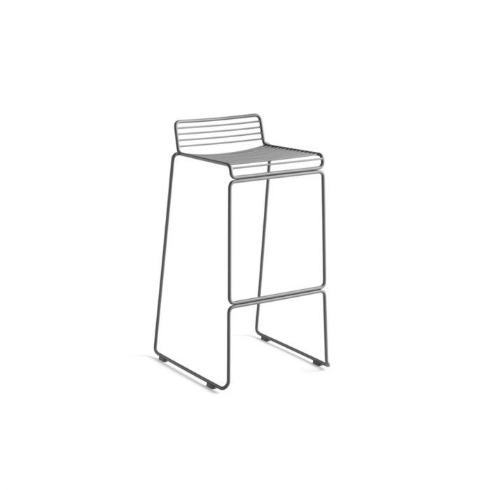 Tabouret de bar Hee 75 cm - Gris clair (Outlet)