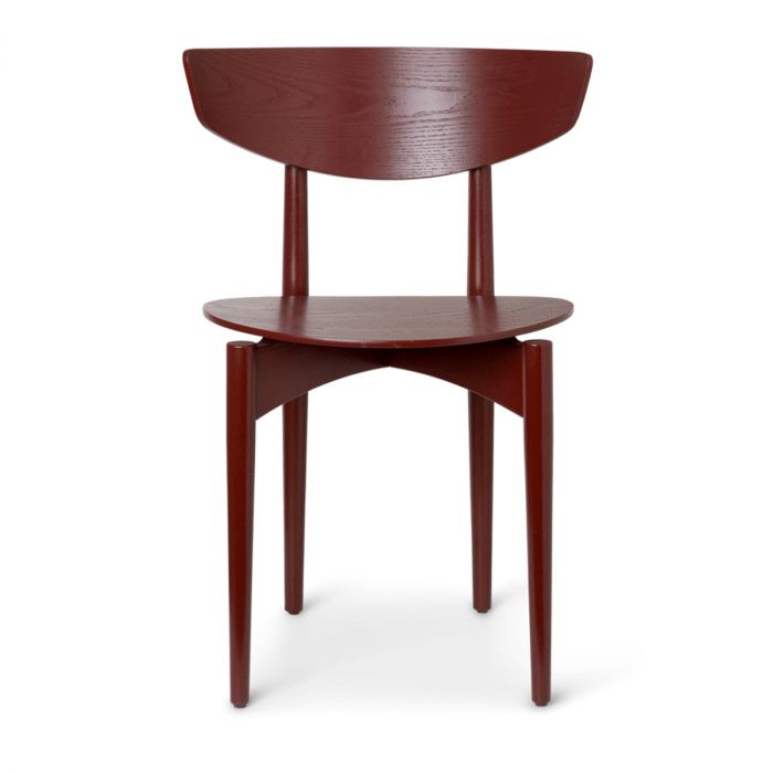 Chaise Herman - bois - rouge/marron (Outlet)