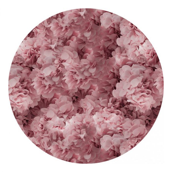 Tapis Hortensia rond Polyamide à poils court 