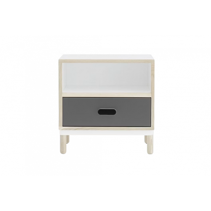 Table de chevet Kabino - Gris (Outlet)