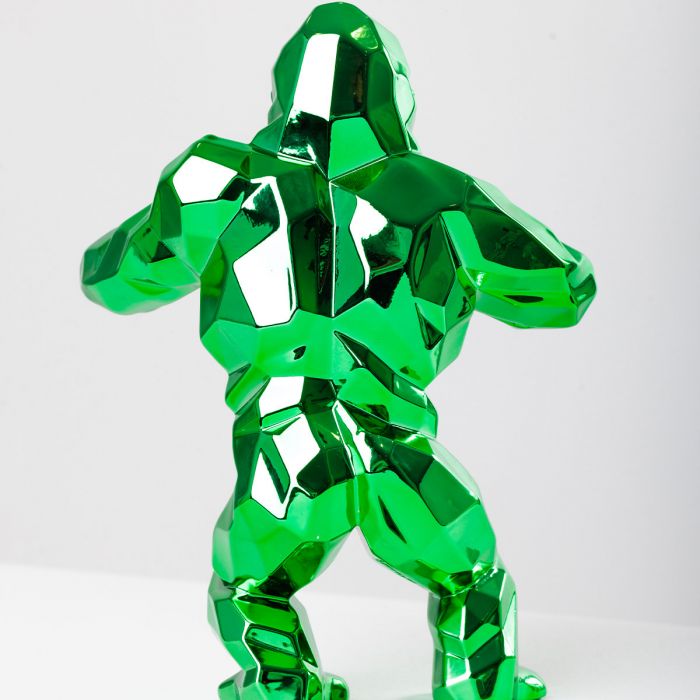 Statue Richard Orlinski Christmas Red Kong – édition Limitée – Chromée Et Boîte