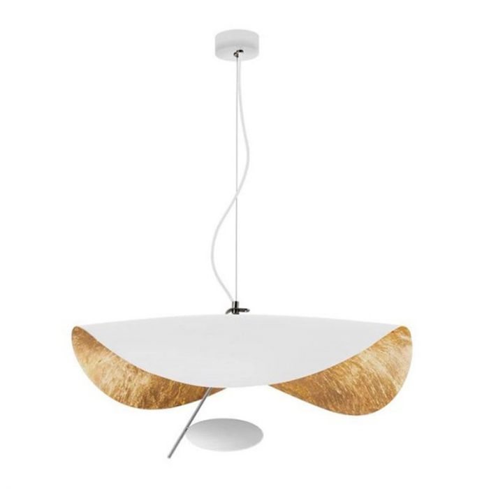 Suspension Lederam Manta S1 - Blanc / Or / Satiné (Outlet)