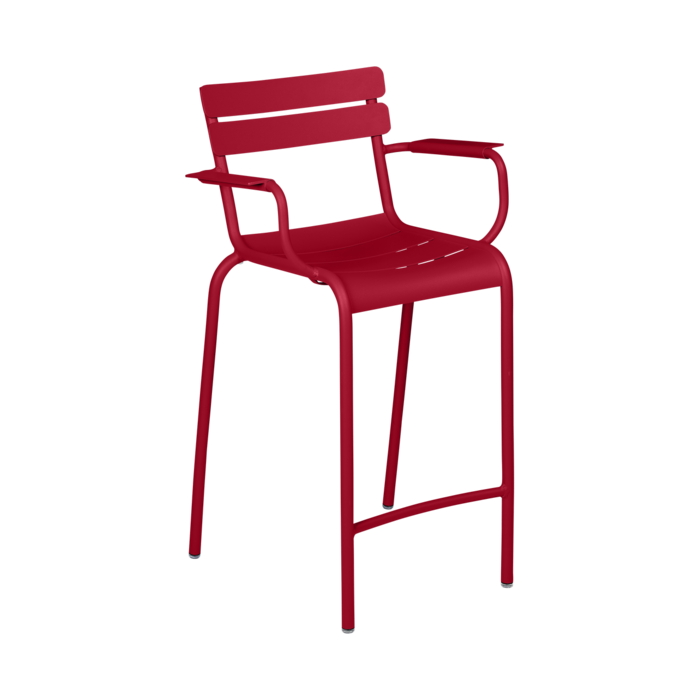 Tabouret bridge Luxembourg avec accoudoirs - Lot de 2 