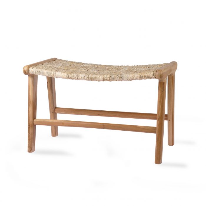 Abaca/ Teak Lounge Ottoman