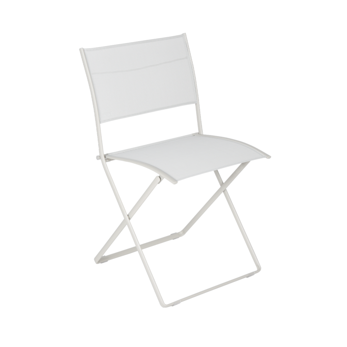 Lot de 2 chaises Pliantes Plein Air - Gris Argile (Outlet)