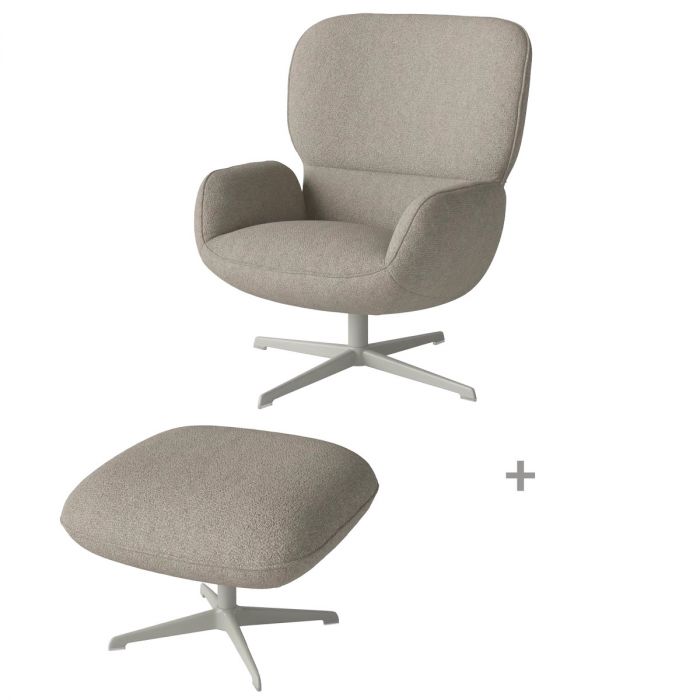 Ripon - Fauteuil + repose-pieds Monza