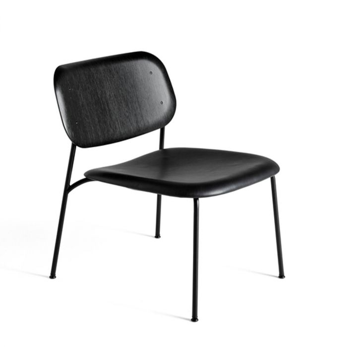 Chaise soft edge 100 avec revêtement - noir