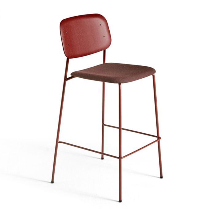 Tabouret de bar soft edge 90 avec revêtement