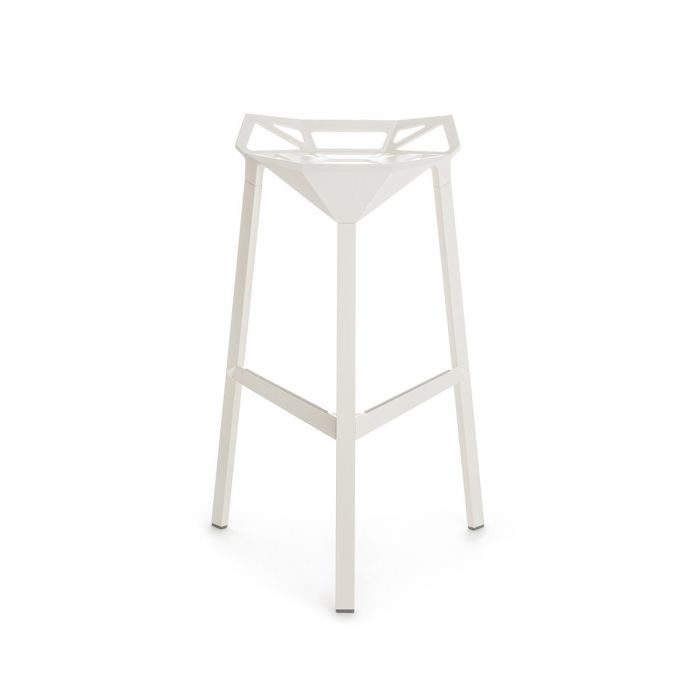 Stool one blanc - Tabouret H67cm
