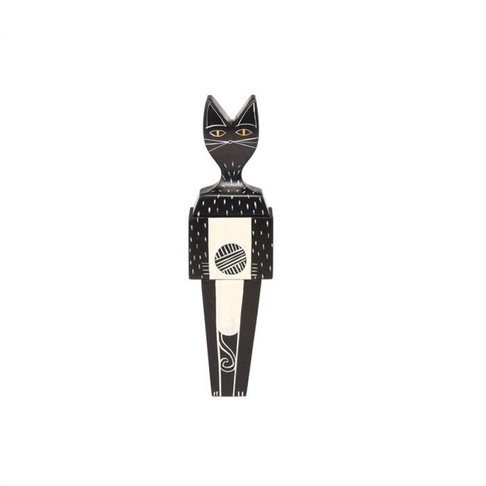 Wooden doll cat large