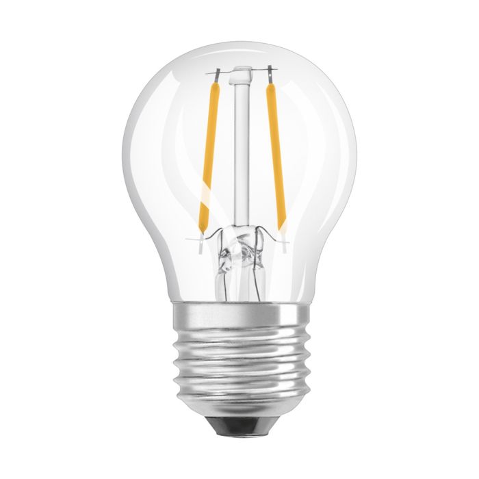 Ampoule LED sphérique E27 clair 4.8W Equivalence Halo 40W 2700K Dimmable