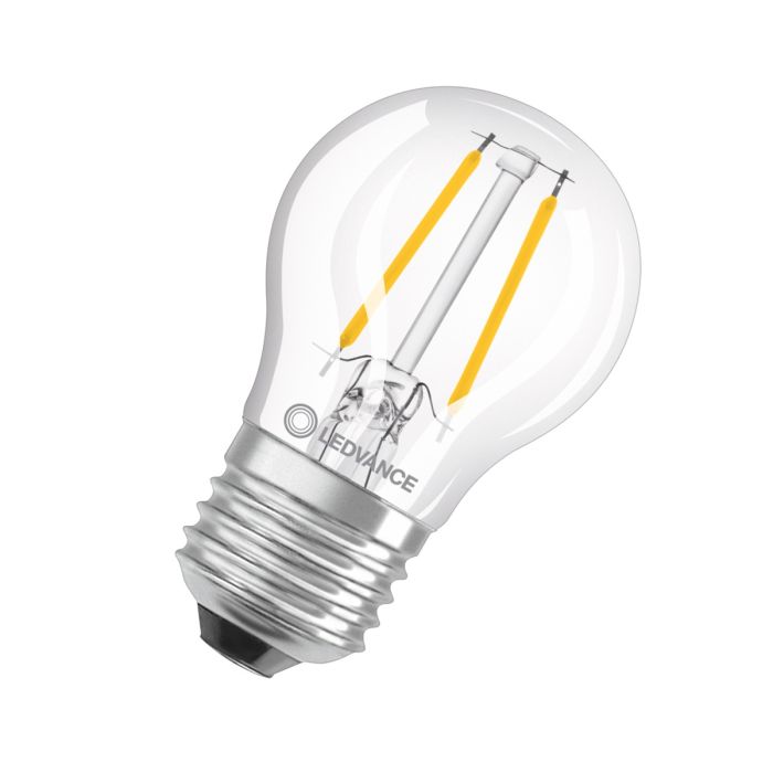 Ampoule LED sphérique E27 clair 4.8W Equivalence Halo 40W 2700K Dimmable
