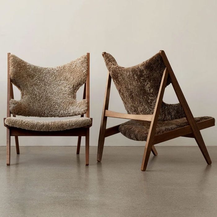 Fauteuil Knitting Peau de Mouton