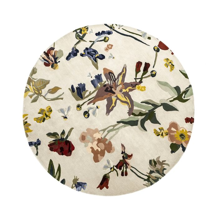 Tapis Rond Promenade Flora