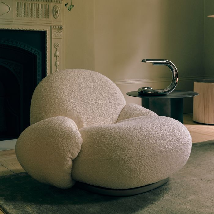 Lounge Chair pivotant Pacha - avec accoudoirs 