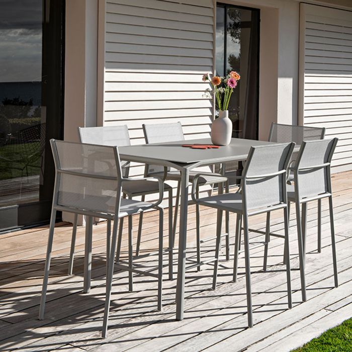 Tabouret bridge Luxembourg avec accoudoirs - Lot de 2 