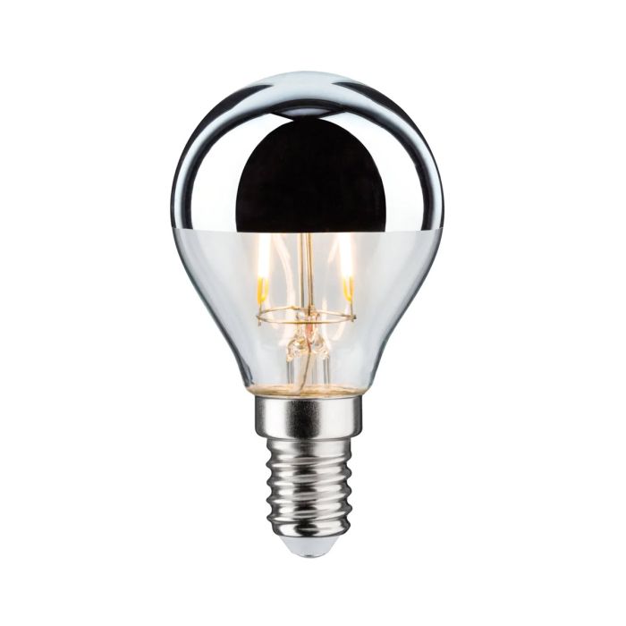Ampoule LED Sphérique E14 Calotte Argentée 2.6W 2700K Non Dimmable