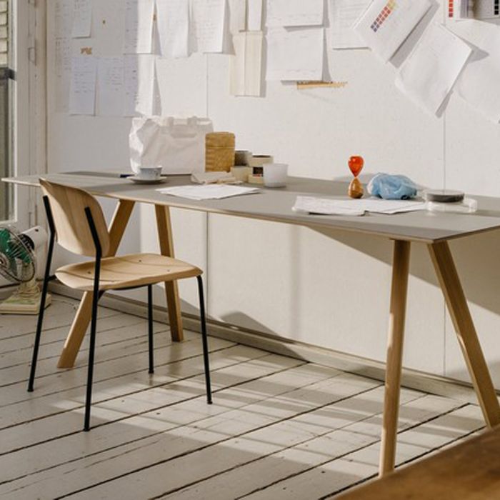 Table Copenhague CPH30 - Pied chêne laqué - 300x120
