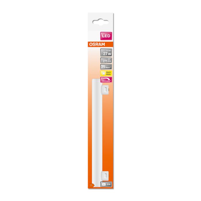 Ampoule LED linestra S14S 3.1W Equivalence Halo 27W 2700K (2 culots) Dimmable