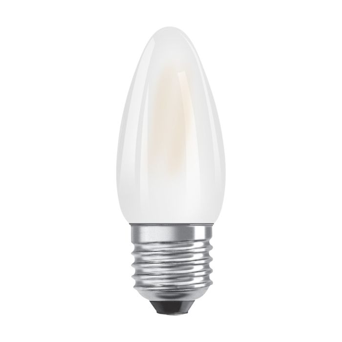 Ampoule LED Flamme E27 dépoli 4.8W Equivalence Halo 40W 2700K Dimmable
