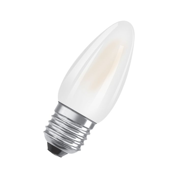 Ampoule LED Flamme E27 dépoli 4.8W Equivalence Halo 40W 2700K Dimmable