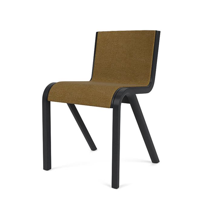 Chaise de salle à manger Ready - Front Upholstered Chêne teinté noir