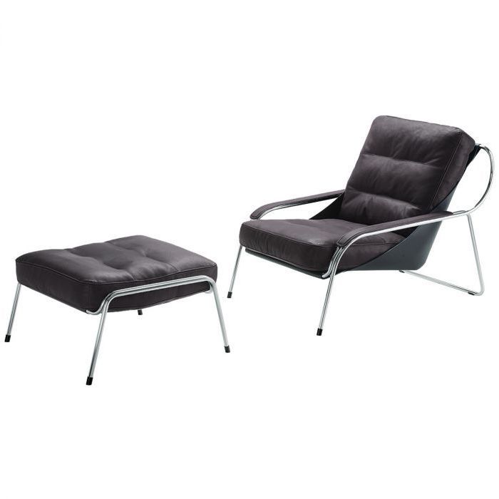 Fauteuil et ottoman Maggiolina