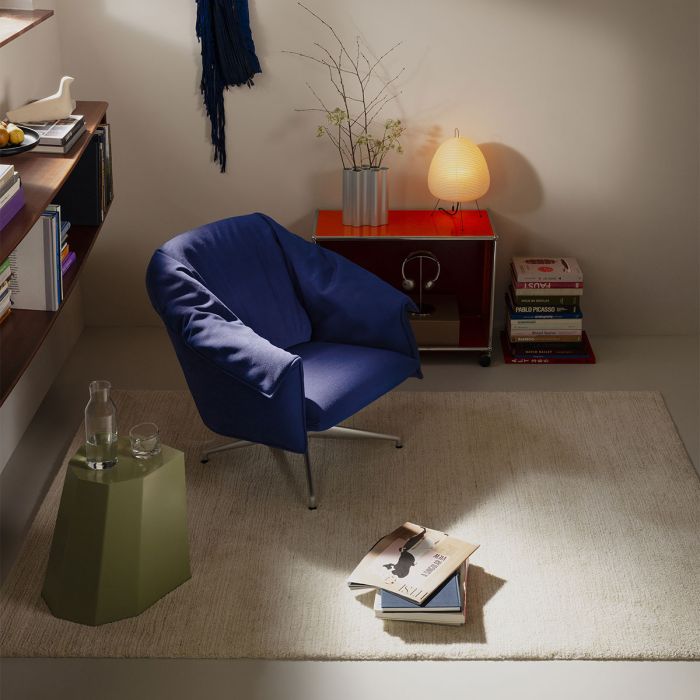 Fauteuil et Ottoman Bascule Lowback - Piètement acier