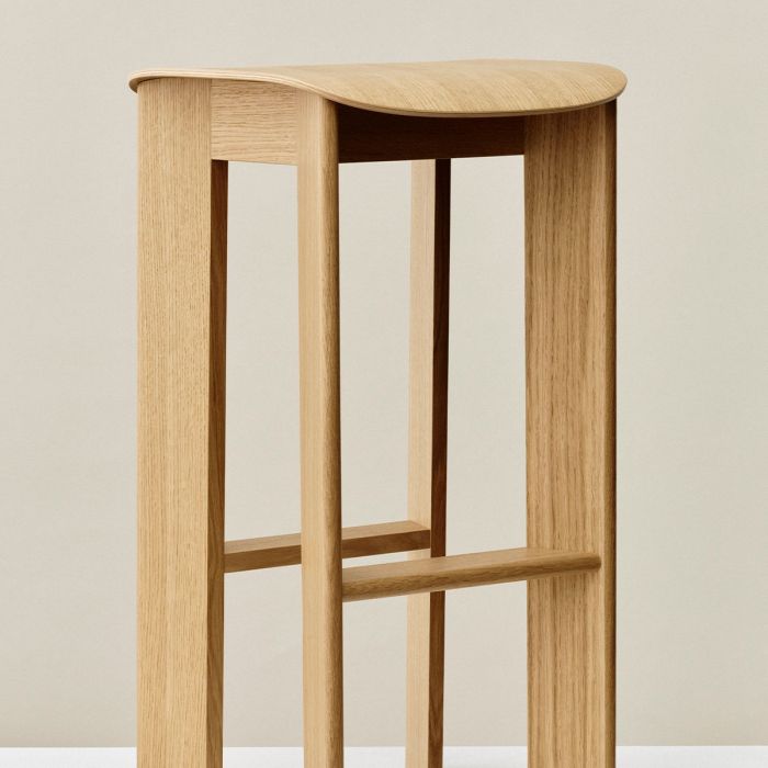 Tabouret de bar rembourré Chisel 30 - Tissus
